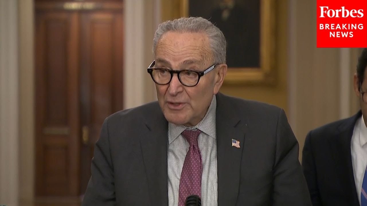BREAKING NEWS: Chuck Schumer Hold Press Conference Amid 'Thaw' In Talks To End Shutdown